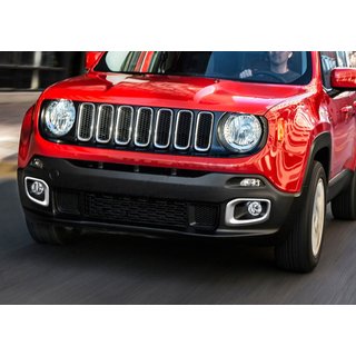 Chromowane Nakładki na Halogeny 2014-2018 (2 szt Stal Nierdzewna) Jeep Renegade 2014- zdjęcia 1