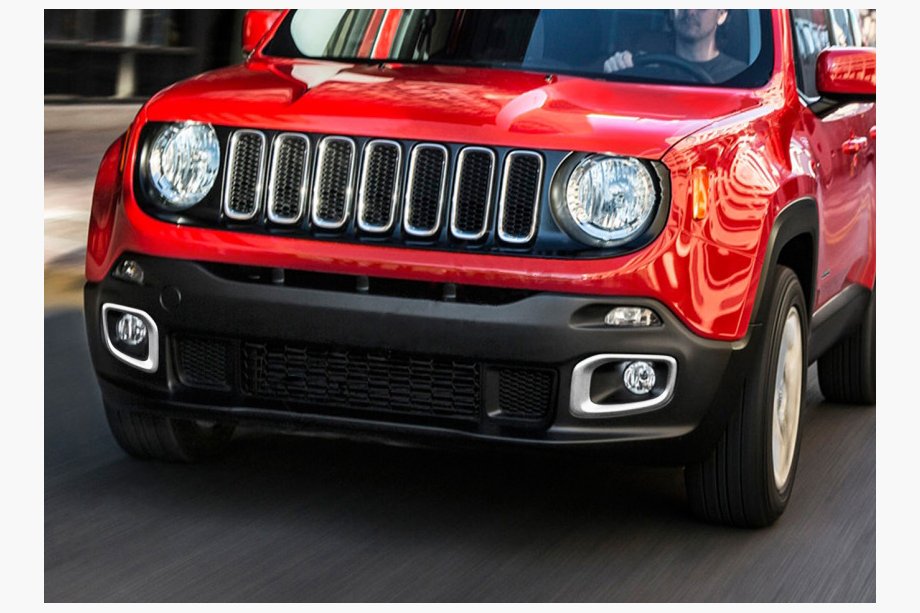 Jeep Renegade 2014- Chromowane Nakładki na Halogeny 2014-2018 (2 szt Stal Nierdzewna) Image