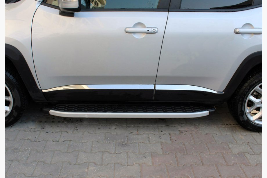 Jeep Renegade 2014- Listwy Drzwiowe Stal Nierdzewna (4 szt) Image