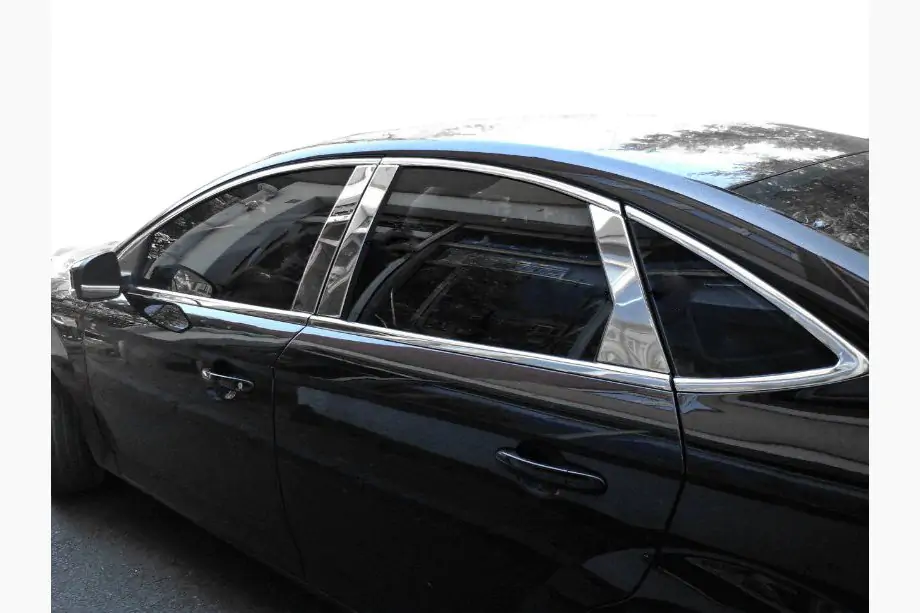 Ford Mondeo 2014-2022 Listwy Słupków Drzwi ze Stali Nierdzewnej Image