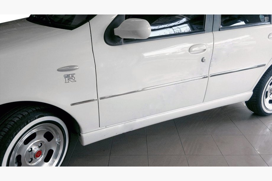 Fiat Palio 1996-2011 Listwy Drzwiowe Stal Nierdzewna (6 szt.) Image