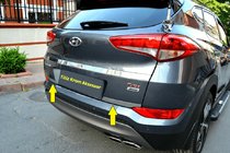 Hyundai Tucson TL 2016-2021 Nakładka na listwę bagażnika (2 szt., stal nierdzewna) zdjęcia 1