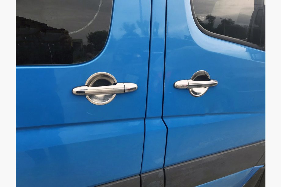 Volkswagen Crafter 2006-2016 Nakładki chromowane na klamki (4 szt, stal nierdzewna) Image