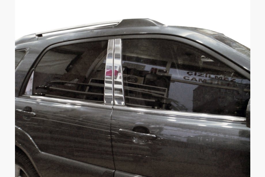 Kia Sportage 2004-2010 Nakładki na słupki ze stali nierdzewnej (6 szt.) Image