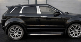 Range Rover Evoque 2012-2018 Listwy Słupków Drzwi ze Stali Nierdzewnej (6 szt.) zdjęcia 1
