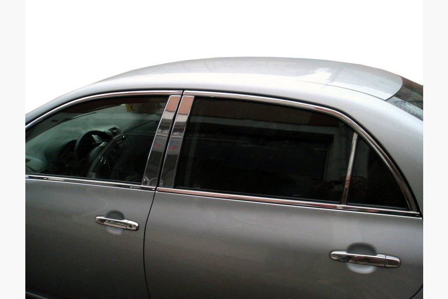 Toyota Corolla 2007-2013 Nakładki na słupki ze stali nierdzewnej Image