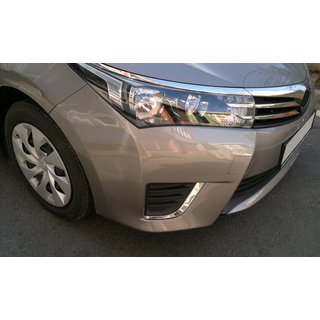 Chromowane Nakładki na Światła Przeciwmgielne (2013-2016, Stal Nierdzewna) Toyota Corolla 2013-2019 zdjęcia 1