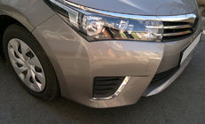 Toyota Corolla 2013-2019 Chromowane Nakładki na Światła Przeciwmgielne (2013-2016, Stal Nierdzewna) zdjęcia 1