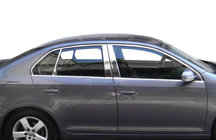 Volkswagen Jetta 2006-2011 Zewnętrzne listwy ozdobne okien stal nierdzewna (4 szt) Carmos - Turecka Stal Nierdzewna zdjęcia 2