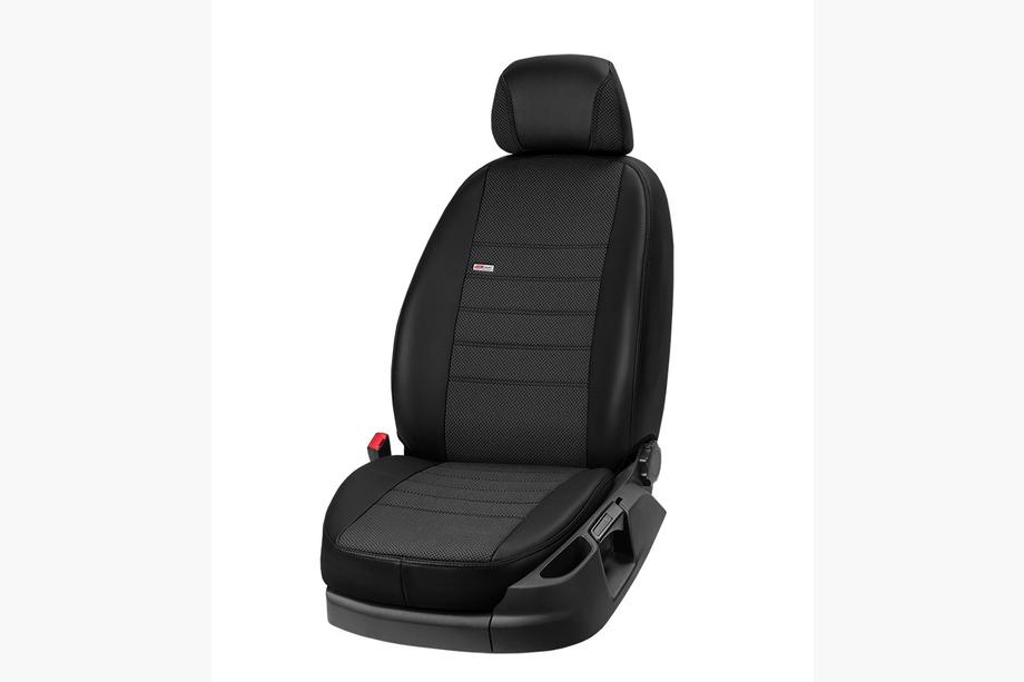 Mazda 626 1979-2002 Pokrowce Samochodowe Skora Ekologiczna+Tkanina+Alcantara Eco Comfort (Komplet) Zdjęcia 2