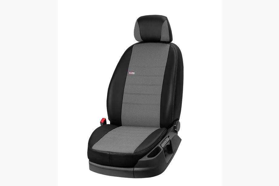 Mazda 626 1979-2002 Pokrowce Samochodowe Skora Ekologiczna+Tkanina+Alcantara Eco Comfort (Komplet) Zdjęcia 5