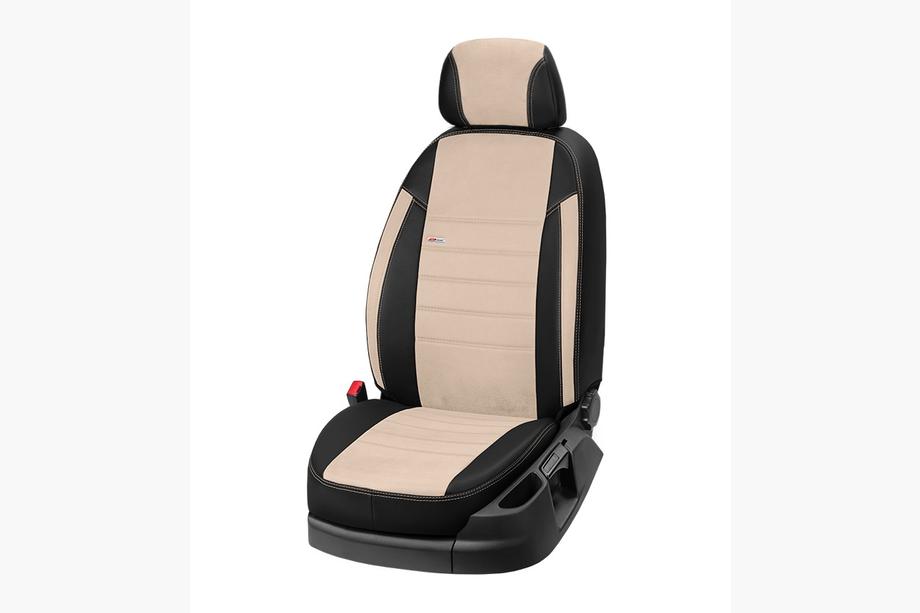 Mitsubishi Galant 1992-1998 Pokrowce samochodowe Skóra ekologiczna+Tkanina+Alcantara Eco Laser Antara 2020 (Komplet) Zdjęcia 10