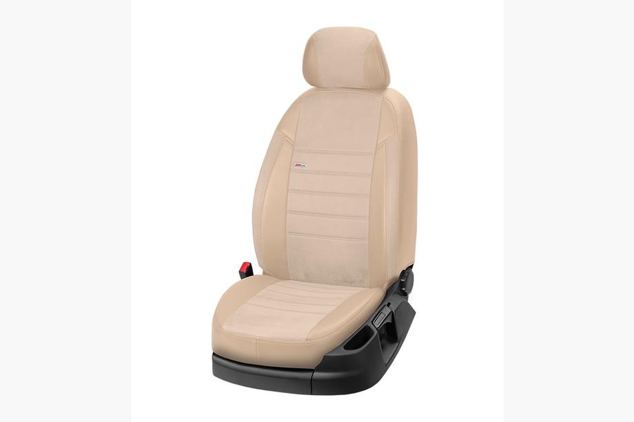 Mitsubishi Galant 1992-1998 Pokrowce samochodowe Skóra ekologiczna+Tkanina+Alcantara Eco Laser Antara 2020 (Komplet) Zdjęcia 15