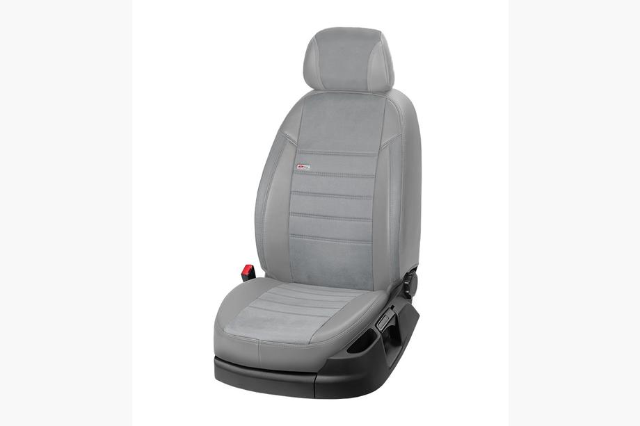 Mitsubishi Galant 1992-1998 Pokrowce samochodowe Skóra ekologiczna+Tkanina+Alcantara Eco Laser Antara 2020 (Komplet) Zdjęcia 3