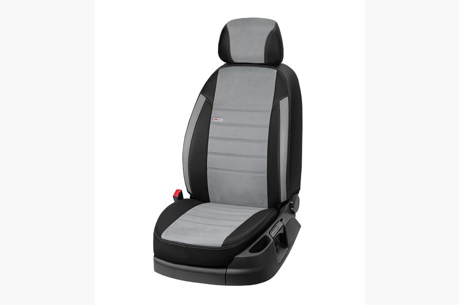 Mitsubishi Galant 1992-1998 Pokrowce samochodowe Skóra ekologiczna+Tkanina+Alcantara Eco Laser Antara 2020 (Komplet) Zdjęcia 8