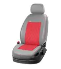 Renault Symbol 1999-2008 Pokrowce samochodowe skóra ekologiczna+tkanina+alcantara Eco Prestige Antara (całe wnętrze) zdjęcia 5