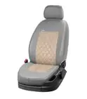 Renault Symbol 1999-2008 Pokrowce samochodowe skóra ekologiczna+tkanina+alcantara Eco Prestige Antara (całe wnętrze) zdjęcia 14