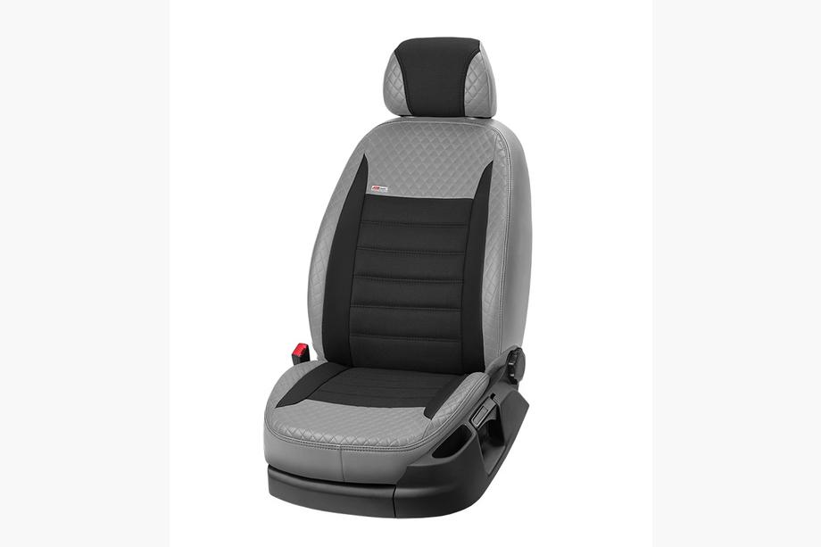 Mercedes Sprinter W906 2006–2018 Pokrowce Samochodowe Skóra Ekologiczna+Tkanina+Alcantara Vip Elite 2020 (Przednie) Zdjęcia 17