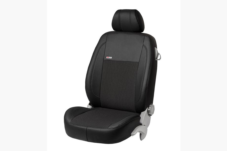 Fiat Freemont 2011-2016 Pokrowce Samochodowe Skóra Ekologiczna+Tkanina+Alcantara VIP Elite (3 Rzędy) Image