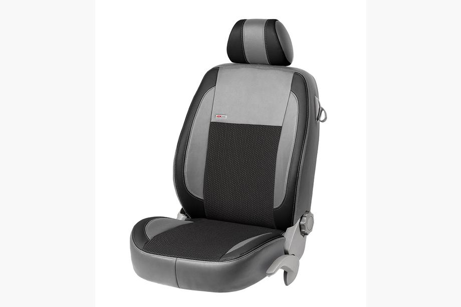 Fiat Panda 2003-2011 Pokrowce Samochodowe Skóra Ekologiczna+Tkanina+Alcantara VIP Elite (Komplet) Zdjęcia 14