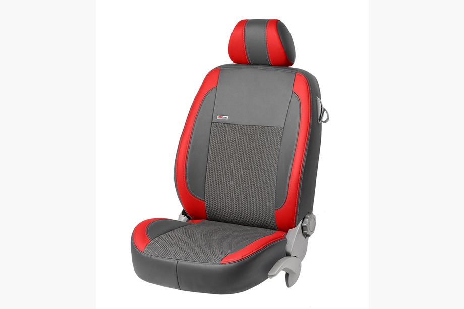 Fiat Panda 2003-2011 Pokrowce Samochodowe Skóra Ekologiczna+Tkanina+Alcantara VIP Elite (Komplet) Zdjęcia 4