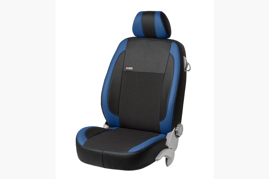 Fiat Panda 2003-2011 Pokrowce Samochodowe Skóra Ekologiczna+Tkanina+Alcantara VIP Elite (Komplet) Zdjęcia 5