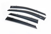 Hyundai IX-35 2010-2015 Deflektory szyb z listwą chromowaną (4 szt, Niken) zdjęcia 1