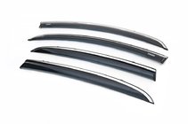 Opel Corsa D 2007-2014 Deflektory szyb z listwą chromowaną (4 szt, Niken) zdjęcia 1