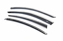 Volkswagen Passat B8 2015-2023 Deflektory szyb z listwą chromowaną SD (4 szt, Niken) zdjęcia 1