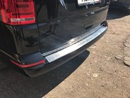 Volkswagen T6 2015-2024 Nakładka na Tylny Zderzak Omsa Mat (1 Drzwi, Stal Nierdzewna) zdjęcia 4