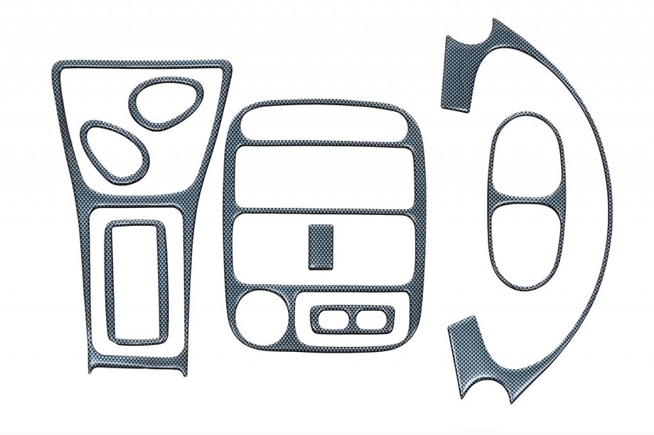 Hyundai Accent 1994-1999 Nakładki na Deskę Rozdzielczą Aluminium Image