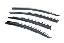 Honda Civic Sedan IX 2011-2016 Deflektory szyb z listwą chromowaną (4 szt, Niken) zdjęcia 1