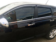 Nissan Qashqai 2007-2010 Zewnetrzne Ozdobne Listwy Okien Stal Nierdzewna (4 szt) Baza Standardowa, OmsaLine - Włoska Stal Nierdzewna zdjęcia 1