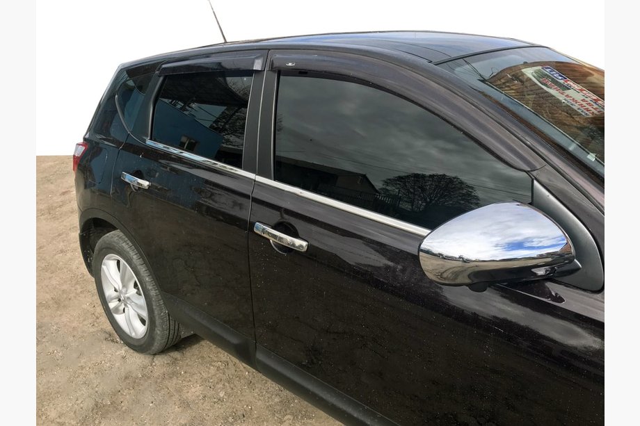 Nissan Qashqai 2010-2014 Zewnętrzne listwy drzwiowe (4 szt, stal nierdzewna) Baza Standardowa, OmsaLine - Włoska Stal Nierdzewna Image