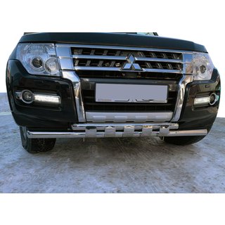 Osłona Przednia ST015 (Stal Nierdzewna) Mitsubishi Pajero Wagon IV 2006-2021 zdjęcia 1