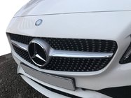 Mercedes C-class W205 2014-2021 Przedni Grill Diamond Silver (do Avantgarde/AMG-Line/C43 AMG) 2014-2018, bez kamery zdjęcia 7