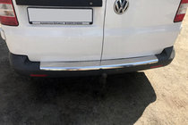 Volkswagen T5 Multivan 2003–2010 Nakładka na tylny zderzak z rantem (Carmos V1, stal nierdzewna) zdjęcia 1