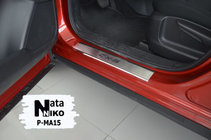 Mazda CX-5 2017–2025 Nakładki progowe Nataniko (4 szt., stal nierdzewna) zdjęcia 2