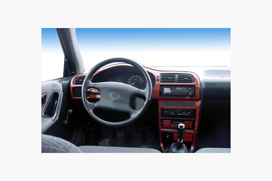 Nissan Sunny 1990-1995 PROMOCJA! Nakładki na deskę rozdzielczą drewnopodobne Image