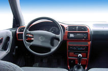 Nissan Sunny 1990-1995 PROMOCJA! Nakładki na deskę rozdzielczą drewnopodobne zdjęcia 1