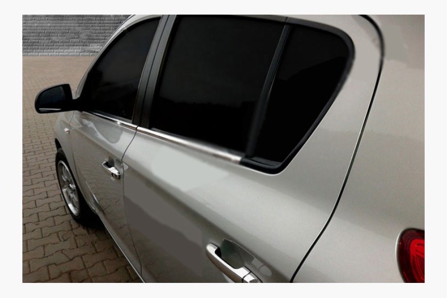 Hyundai I-20 2008-2012 Dolne listwy szyb stal nierdzewna (6 szt.) Image