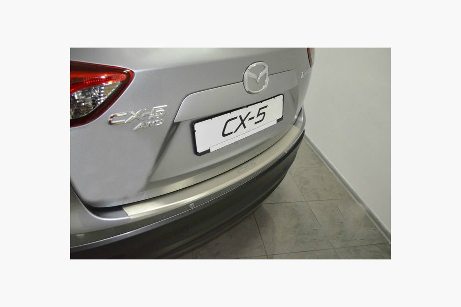 Mazda CX-5 2012-2017 Nakładka na tylny zderzak z rantem Natanika (stal nierdzewna) Image