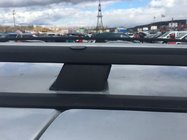 Fiat Doblo II 2010-2022 Relingi Dachowe Czarne Standard, plastikowe stopki zdjęcia 4