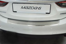 Mazda 6 2012-2024 Nakładka na tylny zderzak z rantem Nataniko (4D, stal nierdzewna) zdjęcia 1