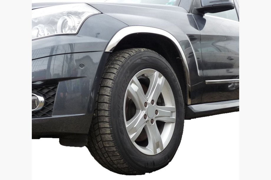 Mercedes GLK class X204 2008-2015 Listwy na nadkola ze stali nierdzewnej (4 szt.) Image