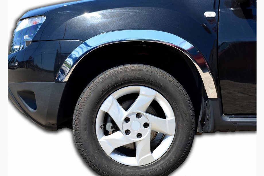 Dacia Duster 2008-2018 Nakładki na nadkola (4 szt, stal nierdzewna) Image