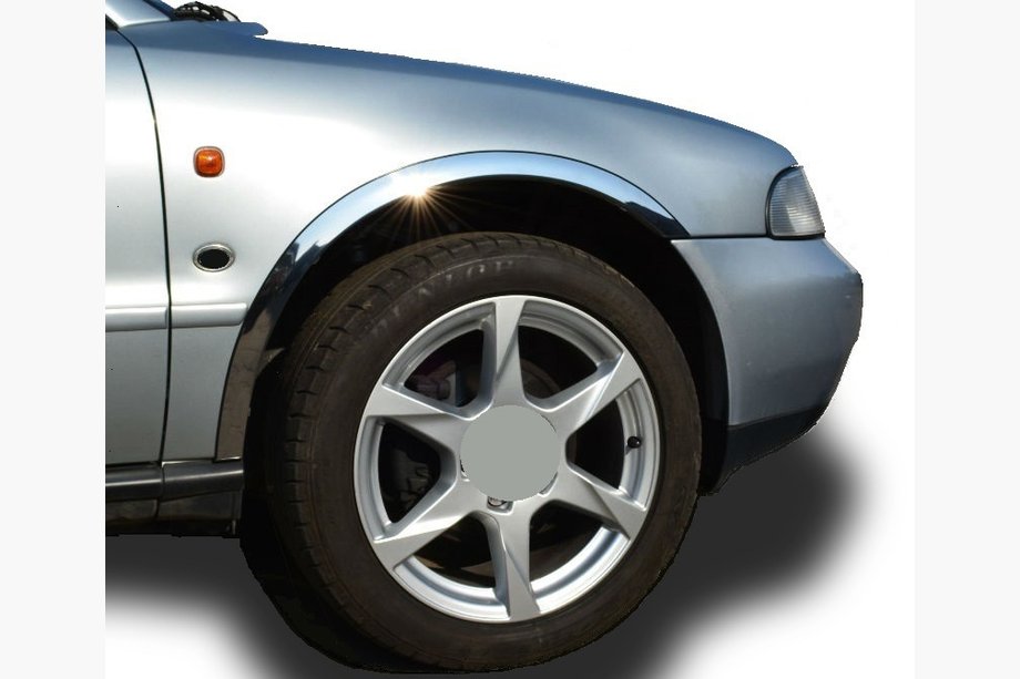 Audi A4 B5 1994–2001 Listwy na nadkola ze stali nierdzewnej (4 szt.) Image