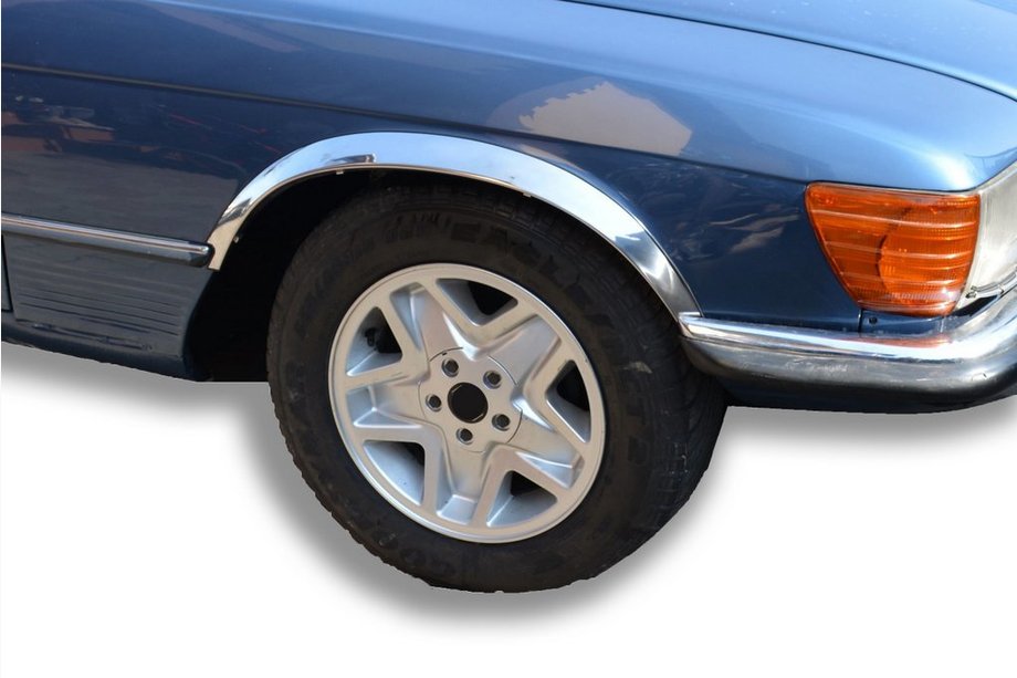 Mercedes W107 1971-1989 Listwy na nadkola ze stali nierdzewnej (4 szt.) Image