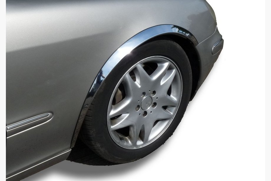 Mercedes S-class W220 1998-2005 Nakładki na nadkola (4 szt, stal nierdzewna) Image
