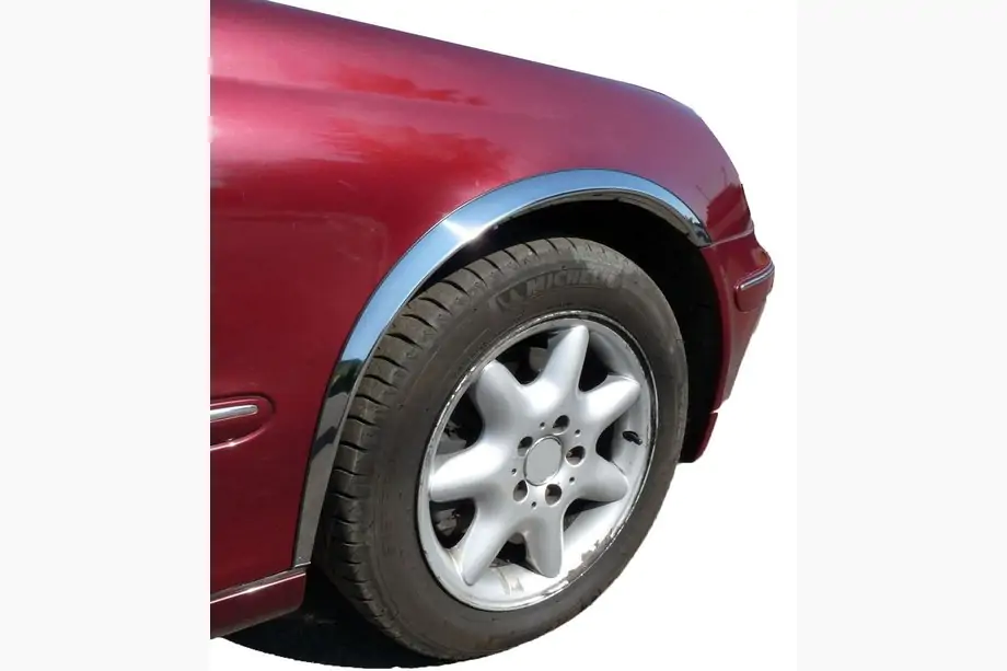Mercedes C-class W203 2000-2007 Nakładki na nadkola (4 szt, stal nierdzewna) Zdjęcia 1